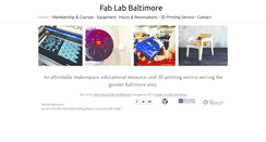 Desktop Screenshot of fablabbaltimore.org